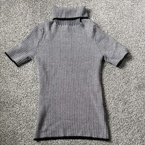 White House Black Market Shortsleeve Turtleneck Sweater